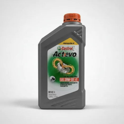 Aceite Mineral Castrol Actevo 4T SAE 20W-50 – 1 Litro