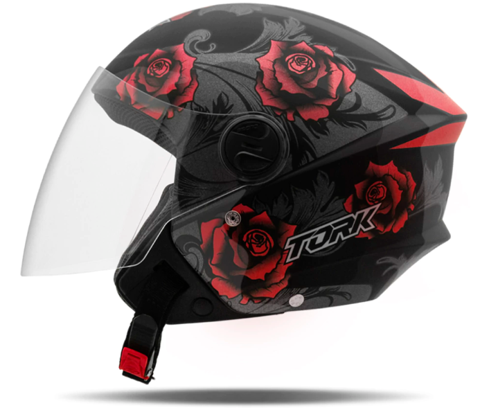 CASCO PROTORK NEW LIBERTY 3 FLOWER MATE ROJO/NEGRO