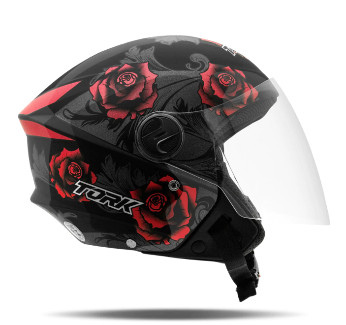 CASCO PROTORK NEW LIBERTY 3 FLOWER MATE ROJO/NEGRO