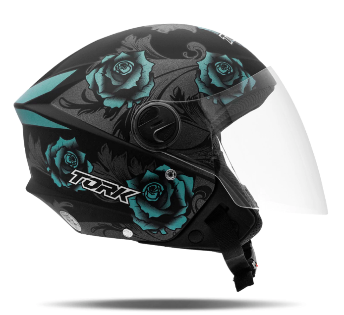 CASCO PROTORK NEW LIBERTY 3 FLOWER MATE TALLE AZUL/NEGRO