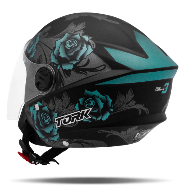 CASCO PROTORK NEW LIBERTY 3 FLOWER MATE TALLE AZUL/NEGRO