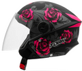 CASCO PROTORK NEW LIBERTY 3 FLOWER MATE TALLE ROSA/NEGRO