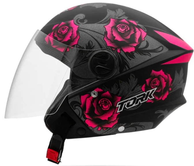 CASCO PROTORK NEW LIBERTY 3 FLOWER MATE TALLE ROSA/NEGRO