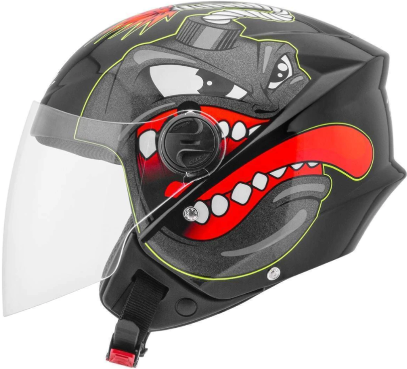 CASCO PROTORK NEW LIBERTY 3 BOMBA NEGRO BRILLO