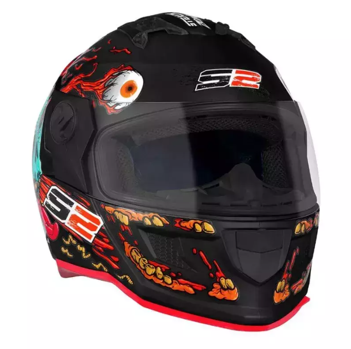 CASCO PROTORK STEALTH ZOMBIE NEGRO BRILLO