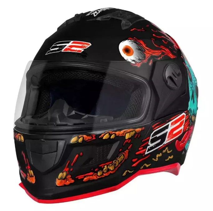 CASCO PROTORK STEALTH ZOMBIE NEGRO BRILLO
